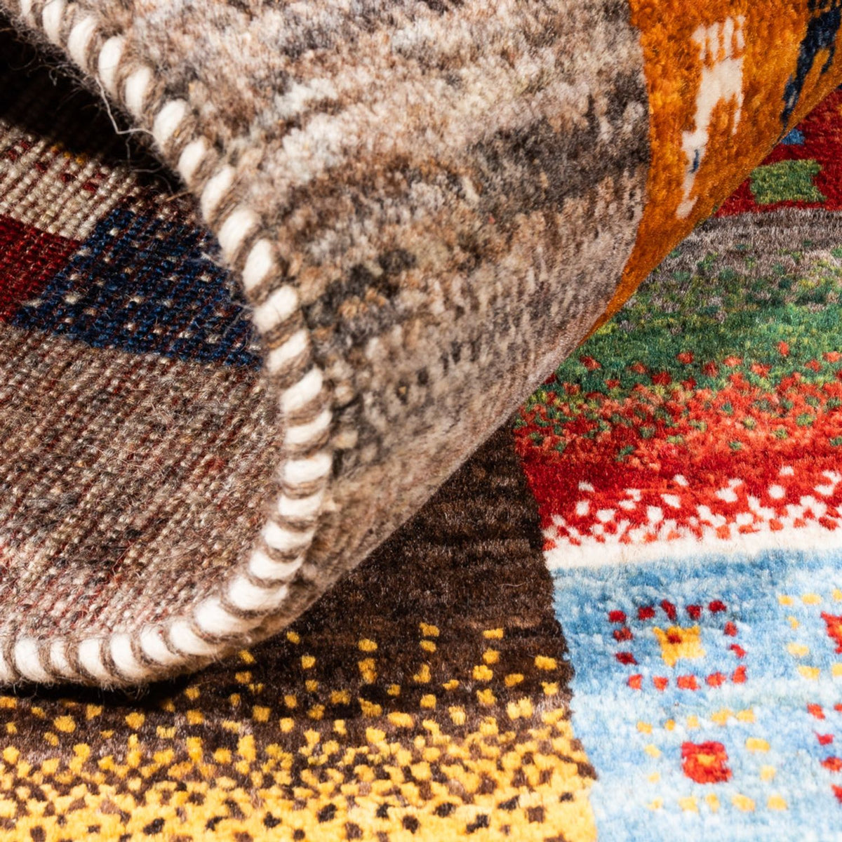 Gabbeh Rug - Loribaft Perser - Royal - 138 x 84 cm - multicolored