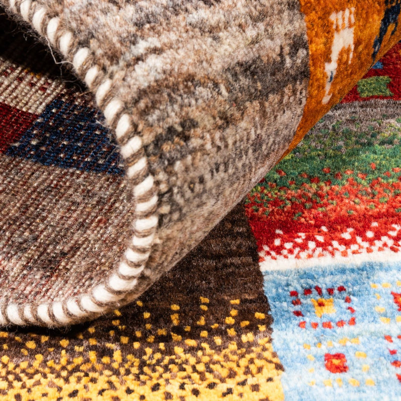 Gabbeh Rug - Loribaft Perser - Royal - 138 x 84 cm - multicolored