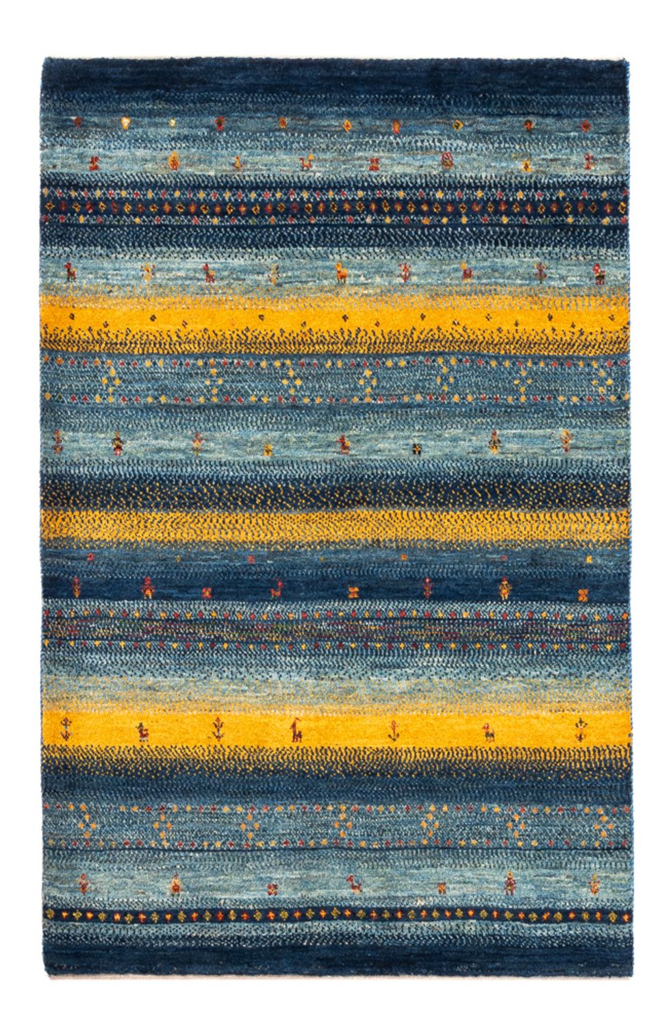 Gabbeh Rug - Loribaft Perser - Royal - 130 x 88 cm - multicolored