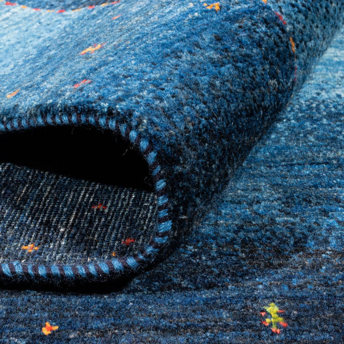 Gabbeh Rug - Loribaft Perser - 204 x 153 cm - blue