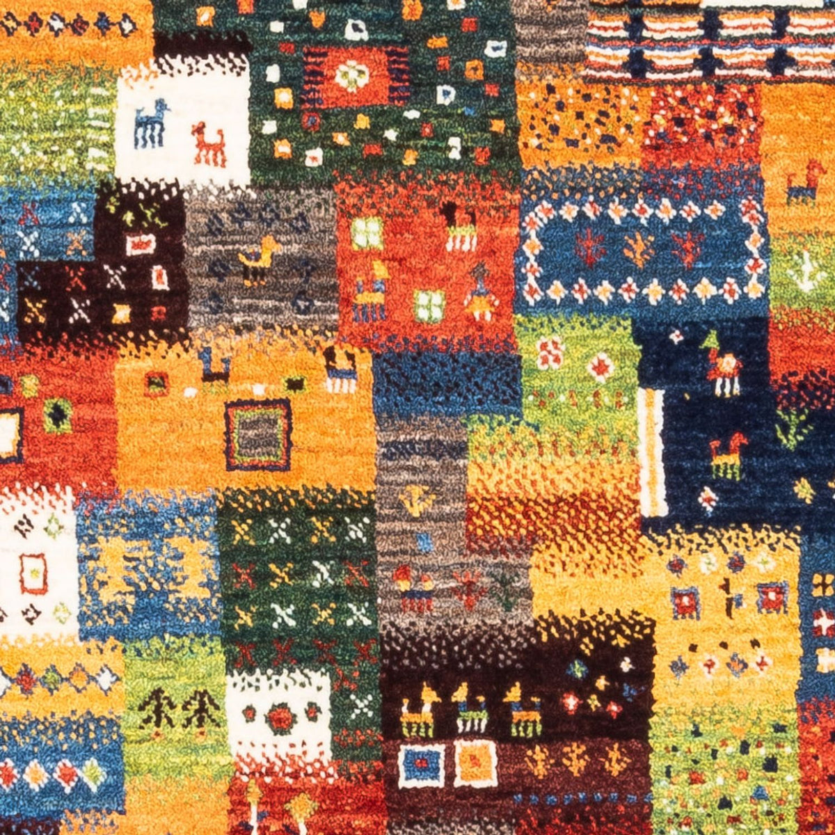 Gabbeh Rug - Loribaft Perser - Royal - 106 x 81 cm - multicolored