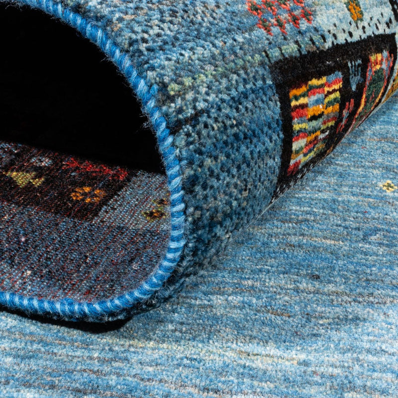 Gabbeh Rug - Loribaft Perser - Royal - 199 x 154 cm - blue