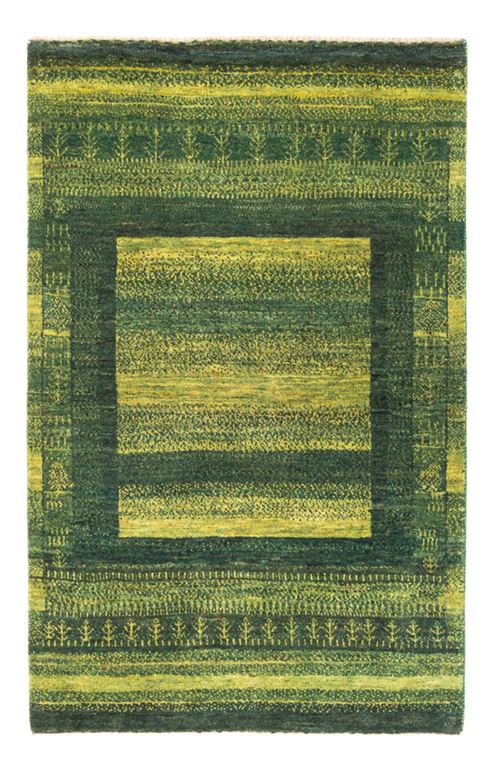 Gabbeh Rug - Loribaft Perser - Royal - 150 x 97 cm - green