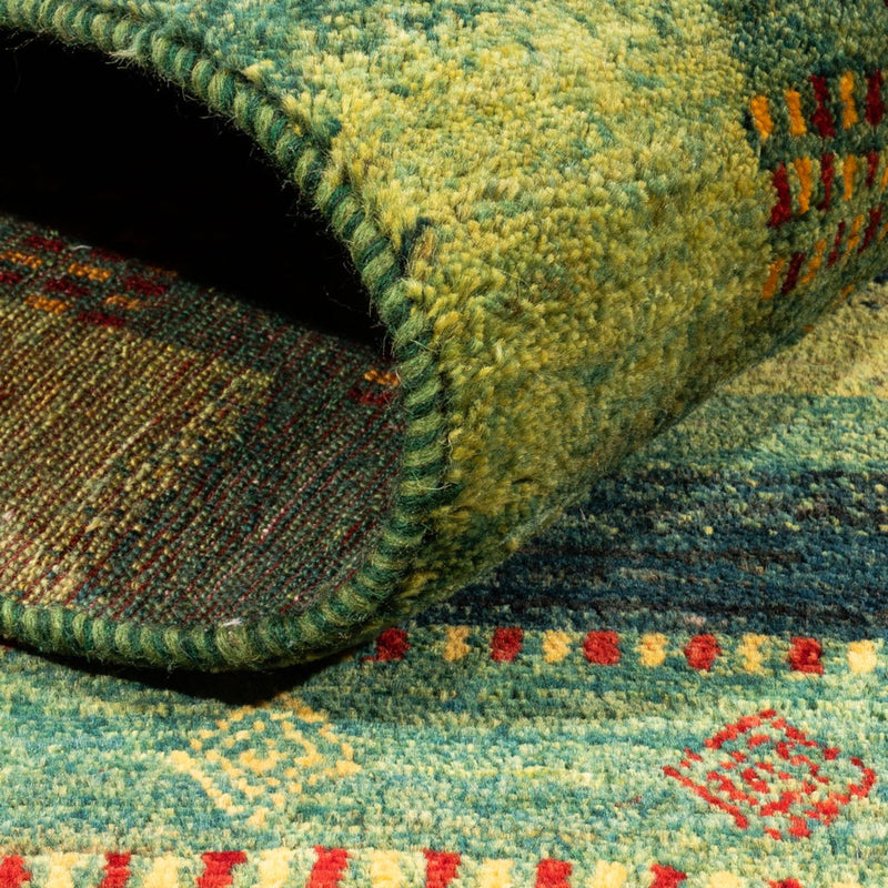 Gabbeh Rug - Loribaft Perser - Royal - 206 x 152 cm - green