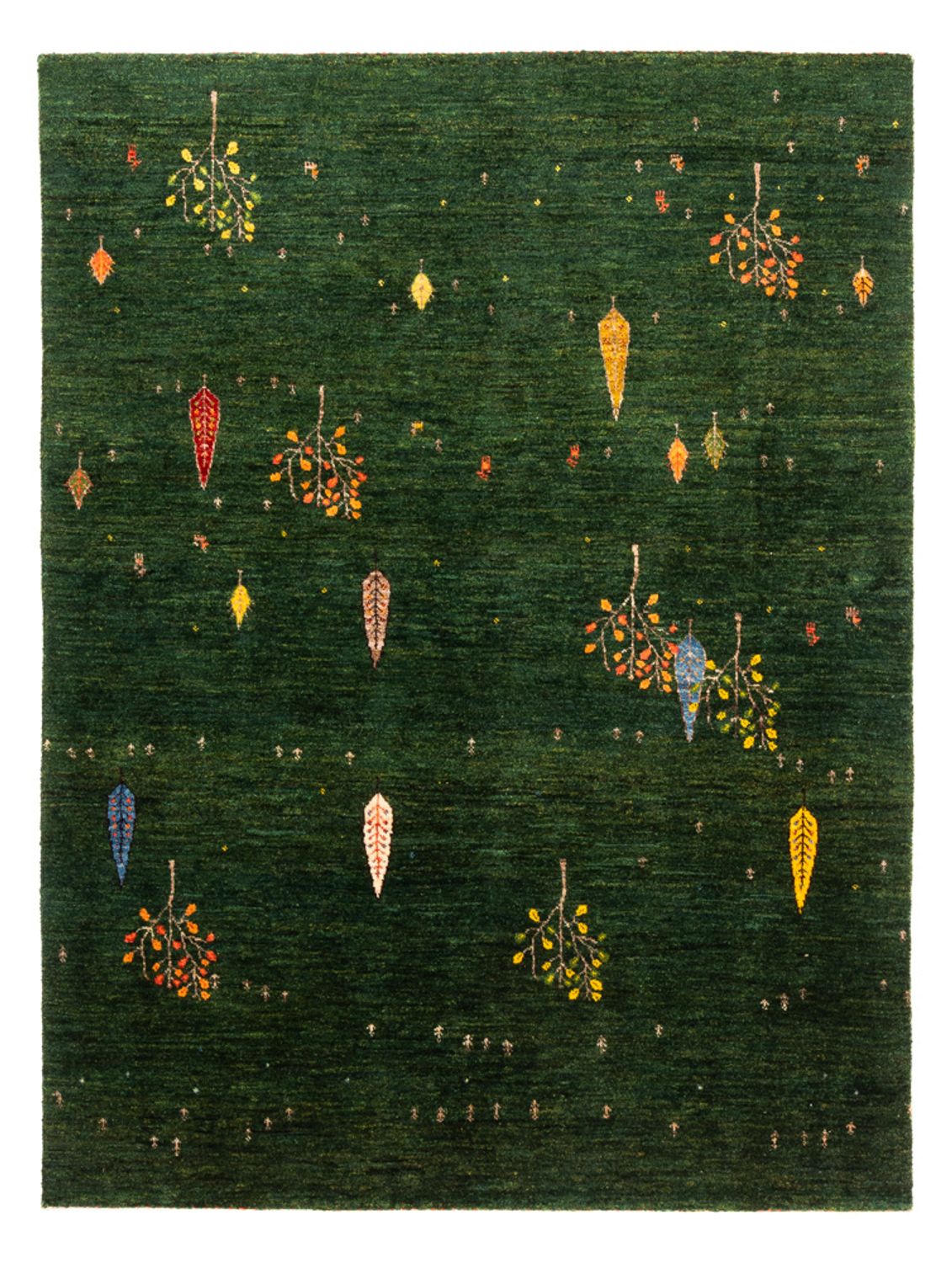 Gabbeh Rug - Loribaft Perser - 191 x 143 cm - green