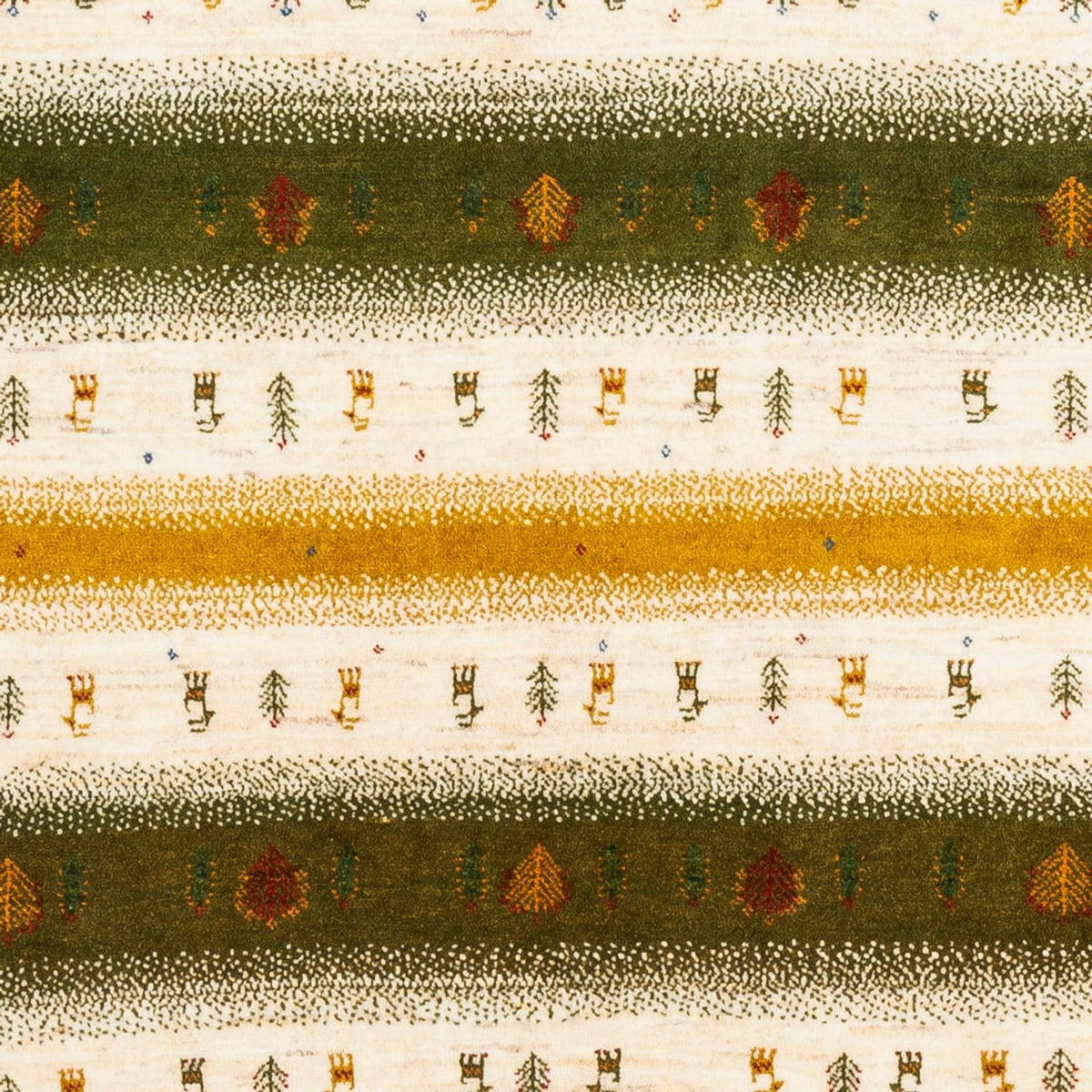 Gabbeh Rug - Loribaft Perser - 203 x 158 cm - natural