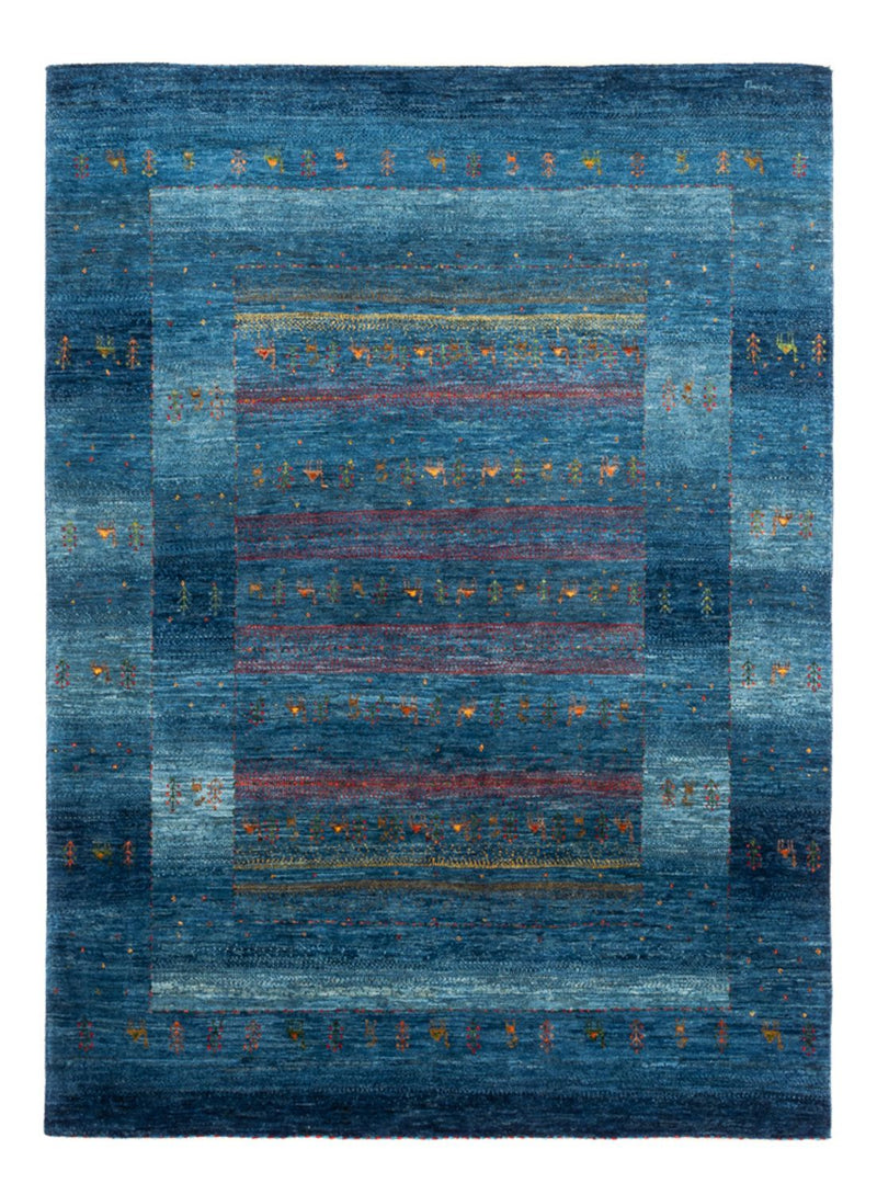 Gabbeh Rug - Loribaft Perser - 200 x 147 cm - blue