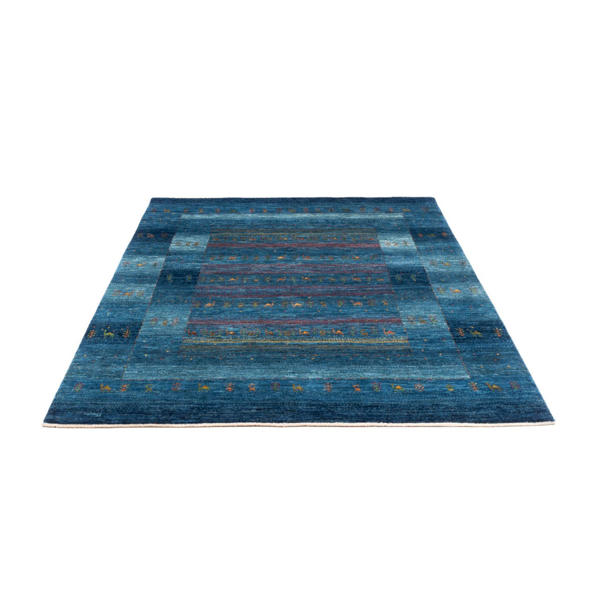 Gabbeh Rug - Loribaft Perser - 200 x 147 cm - blue