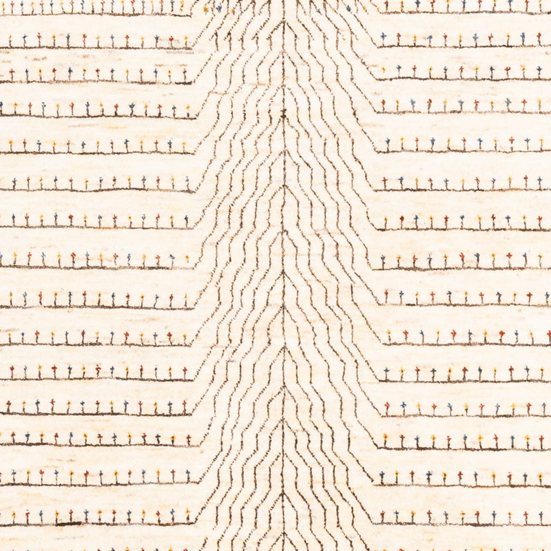 Gabbeh Rug - Loribaft Perser - 202 x 154 cm - natural