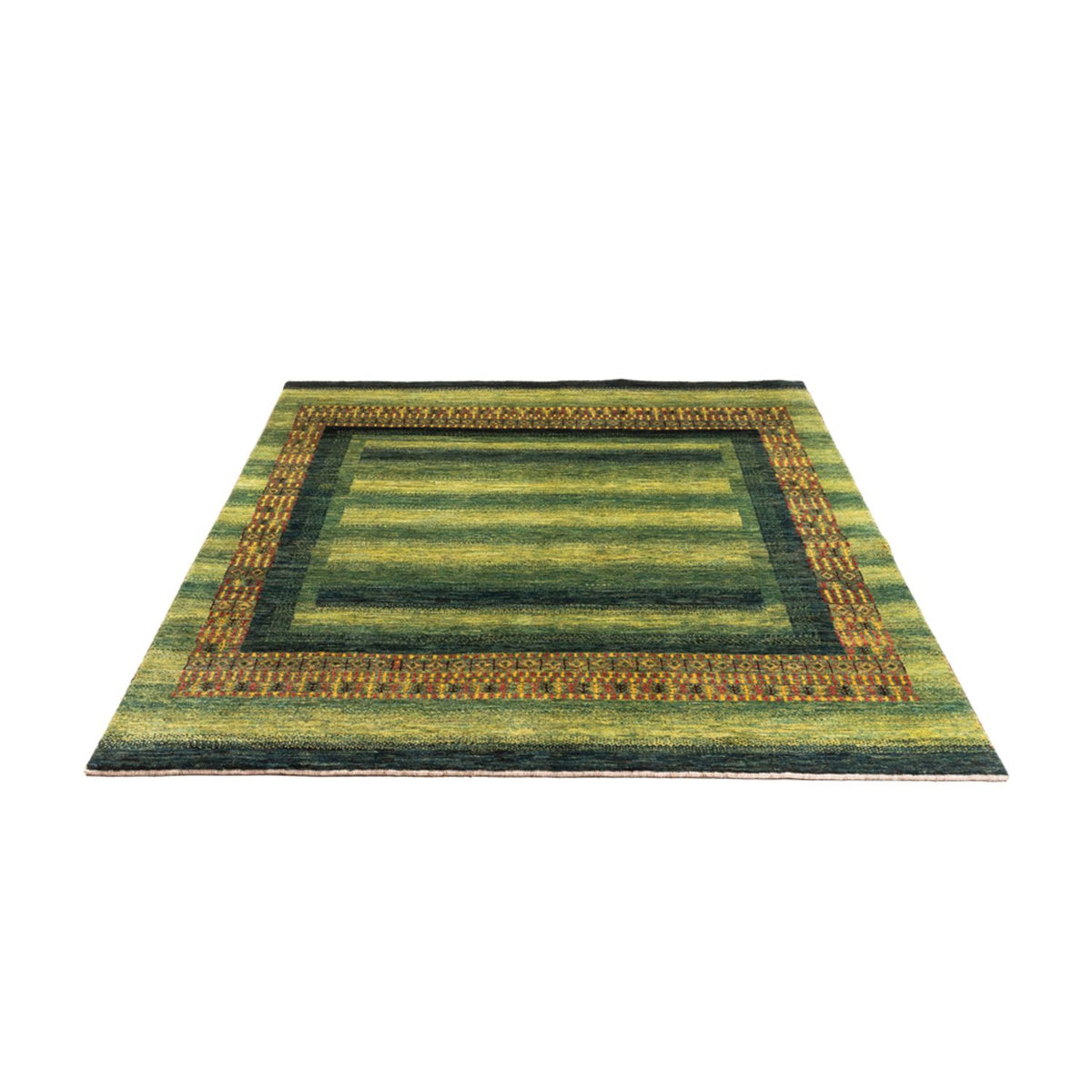 Gabbeh Rug - Loribaft Perser - Royal - 208 x 163 cm - green