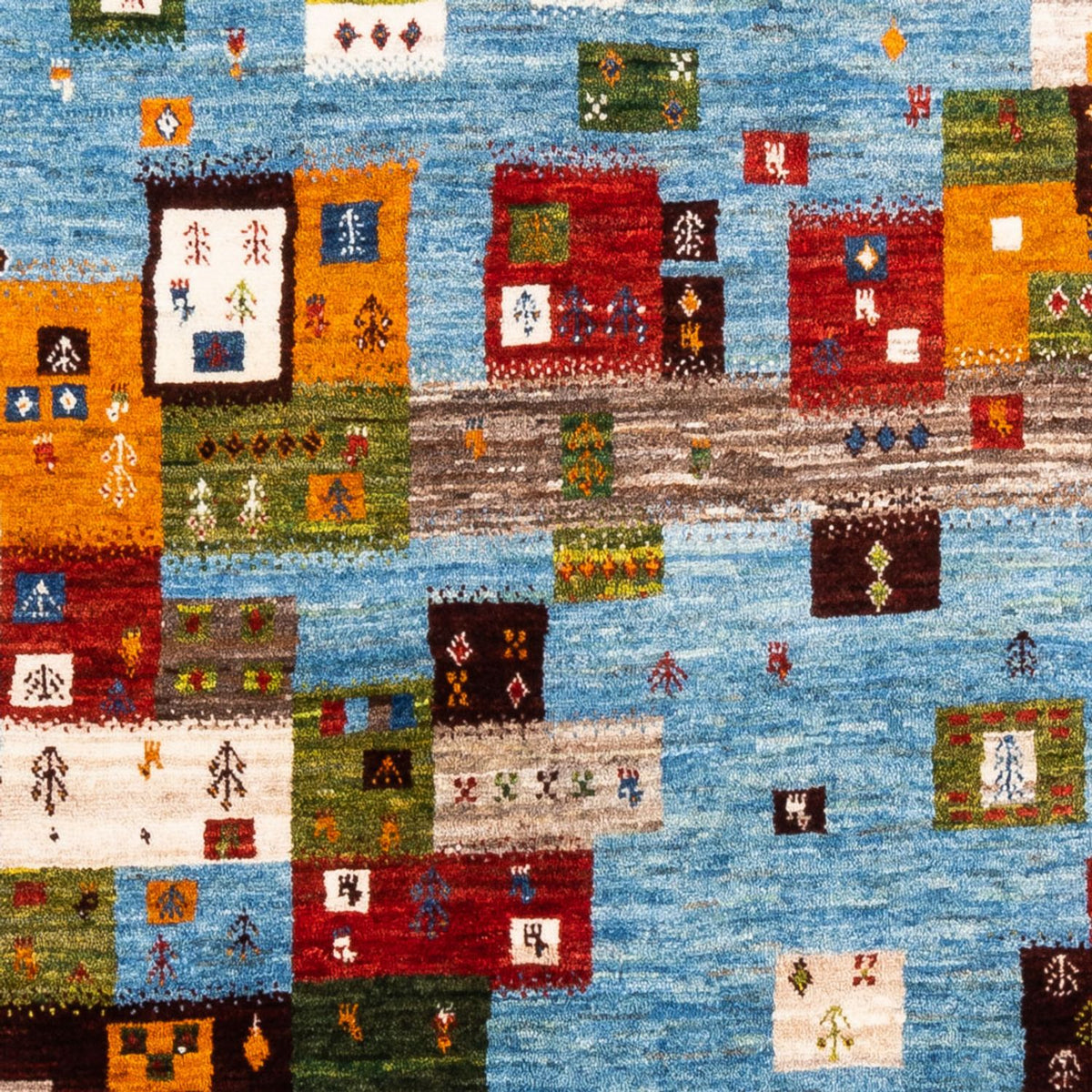 Gabbeh Rug - Loribaft Perser - Royal - 192 x 159 cm - blue