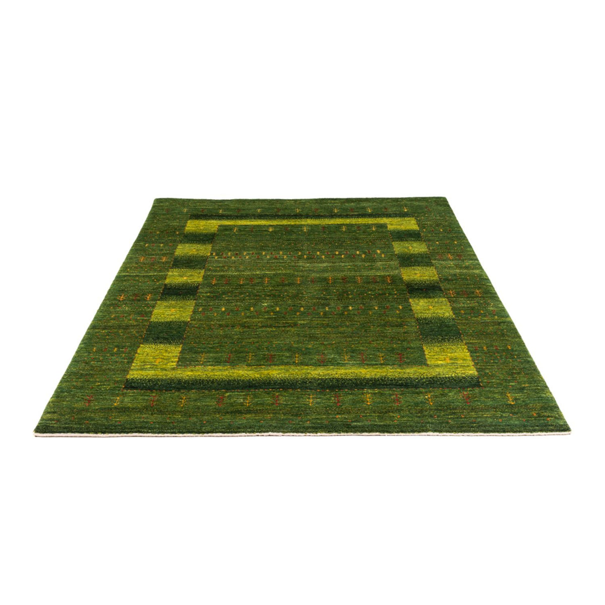 Gabbeh Rug - Loribaft Perser - 205 x 150 cm - green