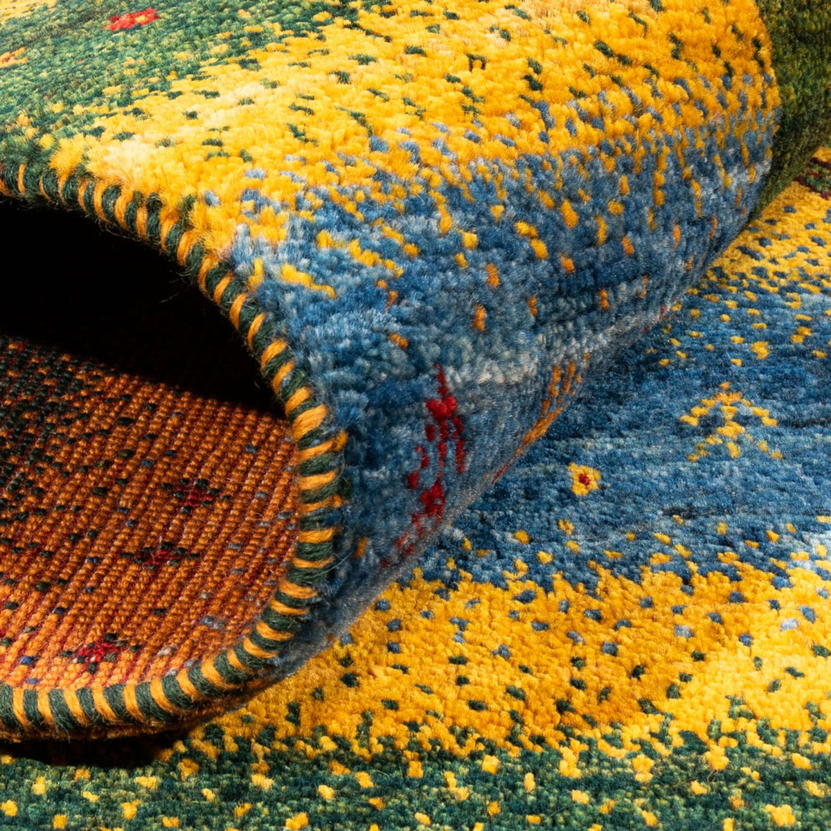 Gabbeh Rug - Loribaft Perser - Royal - 212 x 161 cm - green