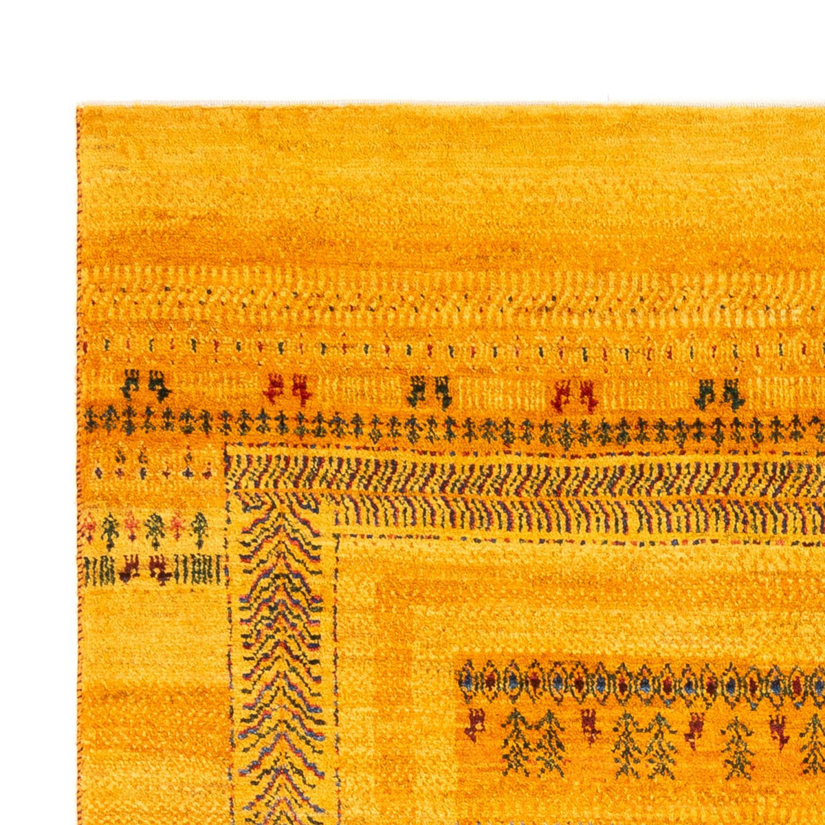 Gabbeh Rug - Loribaft Perser - Royal - 205 x 144 cm - gold