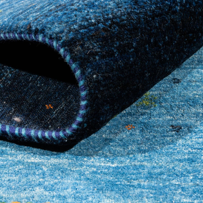 Gabbeh Rug - Loribaft Perser - 209 x 152 cm - blue