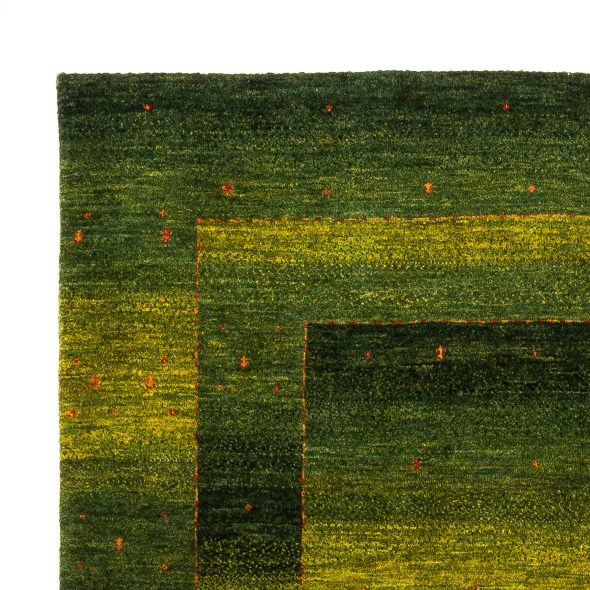 Gabbeh Rug - Loribaft Perser - 207 x 154 cm - green