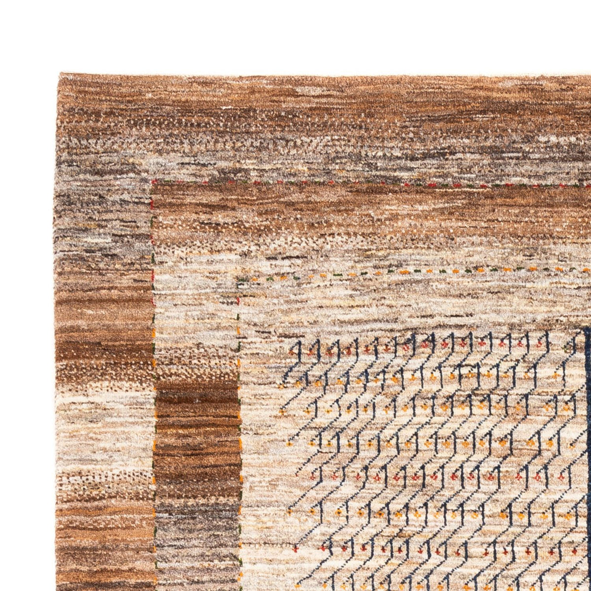 Gabbeh Rug - Loribaft Perser - 208 x 155 cm - beige