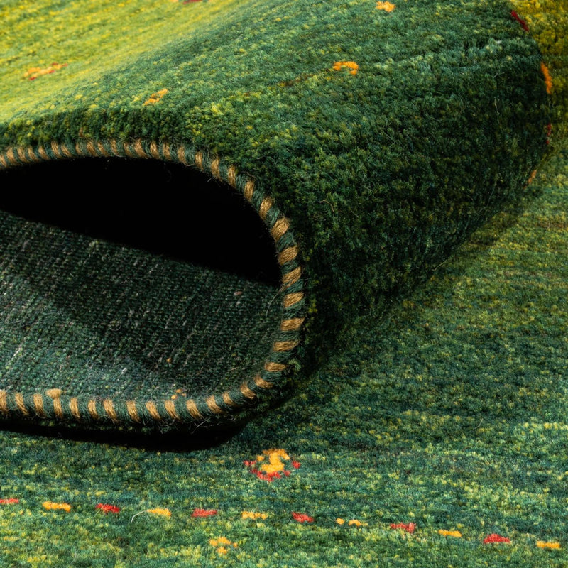 Gabbeh Rug - Loribaft Perser - 198 x 146 cm - green