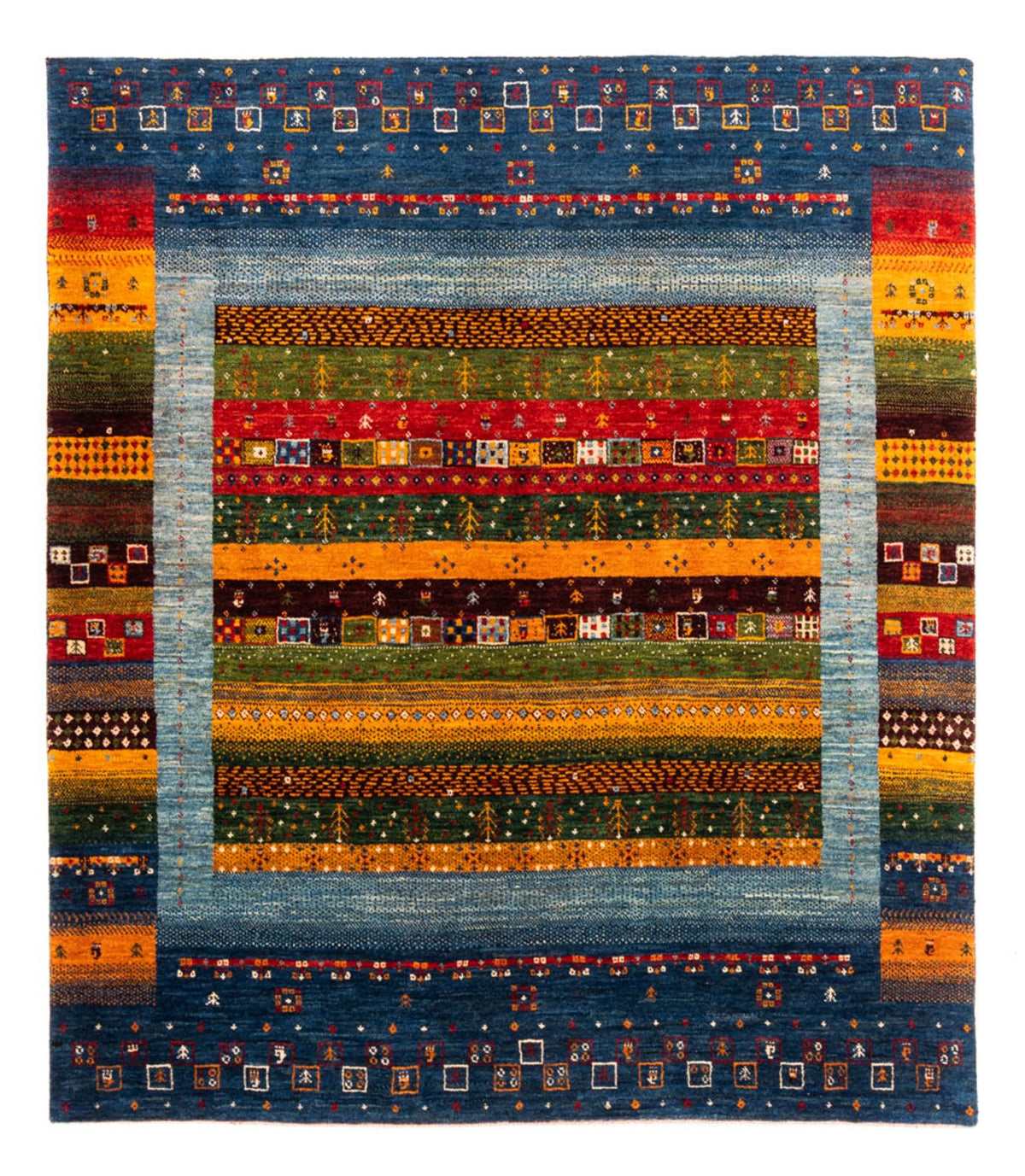 Gabbeh Rug - Loribaft Perser - Royal - 194 x 165 cm - multicolored