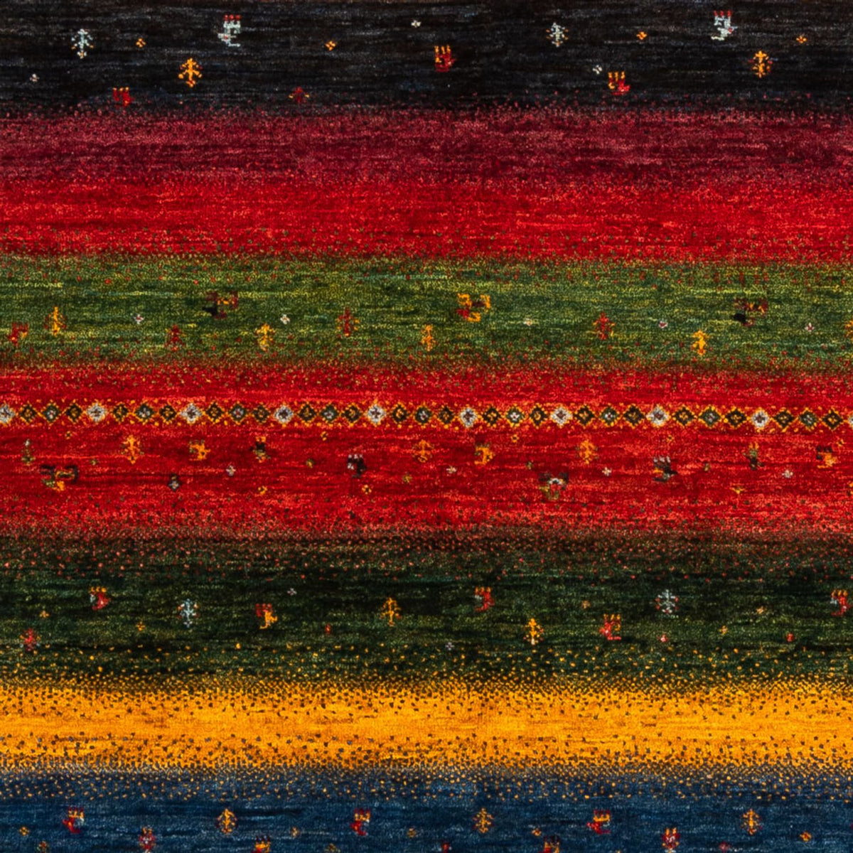 Gabbeh Rug - Loribaft Perser - Royal - 210 x 148 cm - multicolored