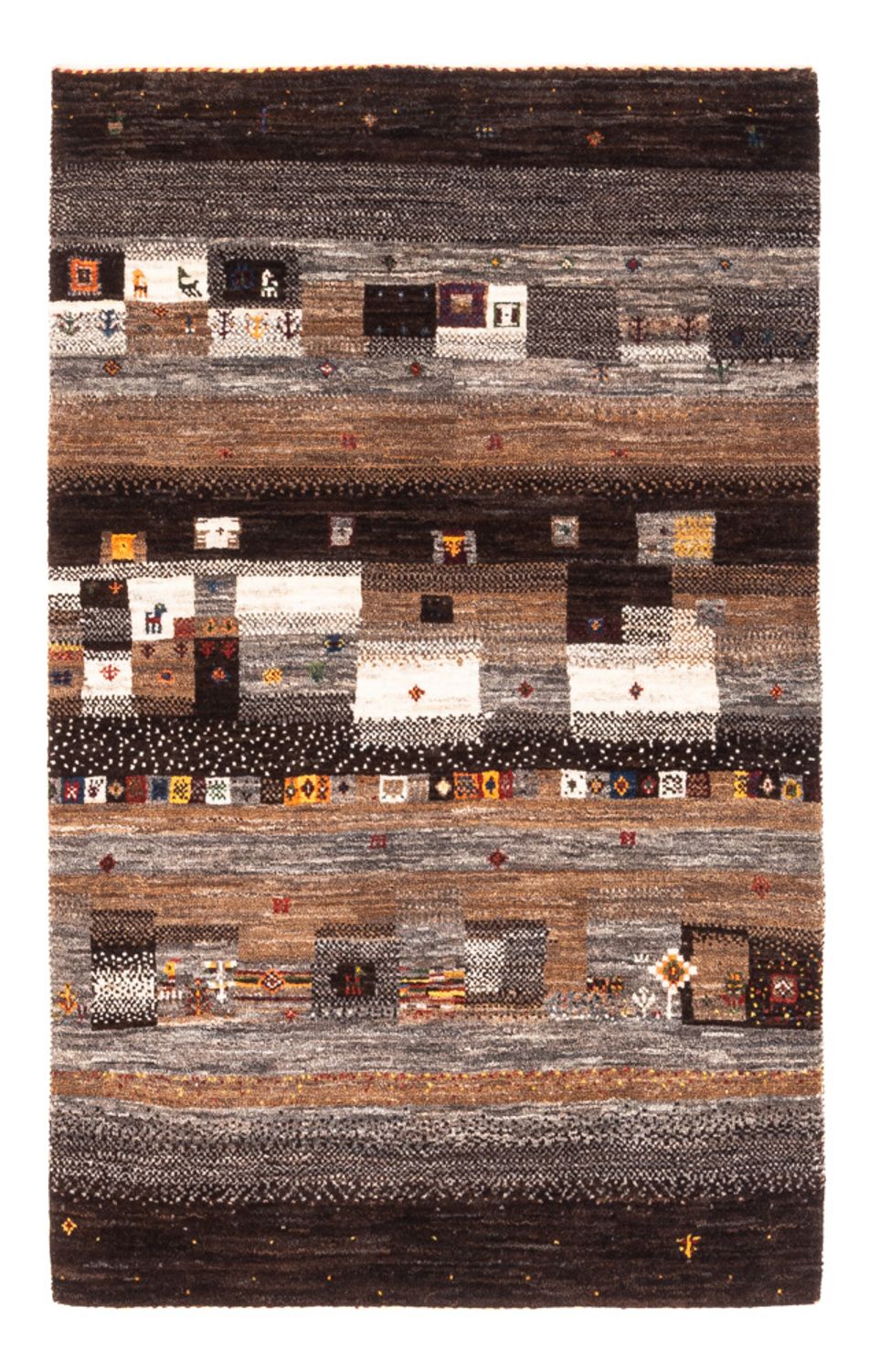 Gabbeh Rug - Loribaft Perser - Royal - 129 x 84 cm - multicolored