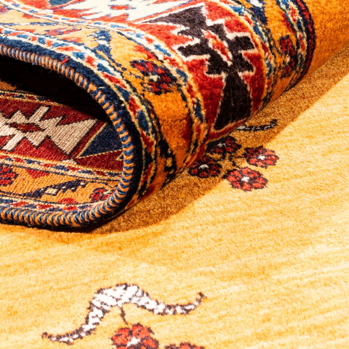 Gabbeh Rug - Perser - 237 x 177 cm - gold