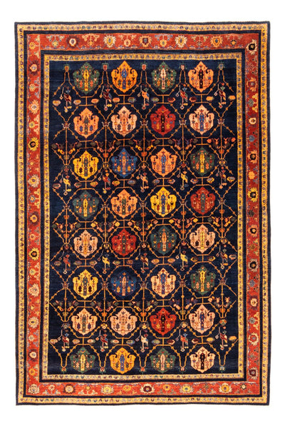 Persian Gabbeh Rug 185x257cm - Perserteppich Wollteppich