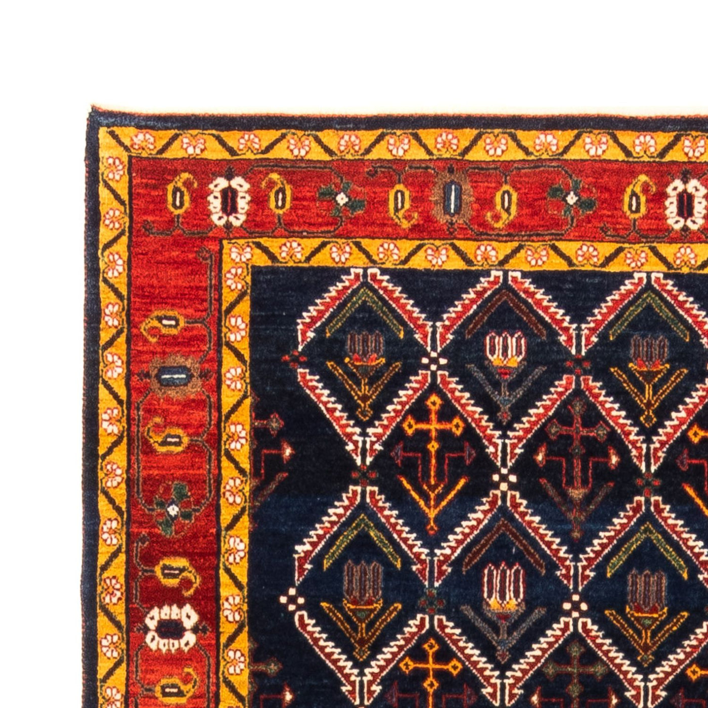 Persian Gabbeh Rug 205x143cm - Perserteppich Wollteppich