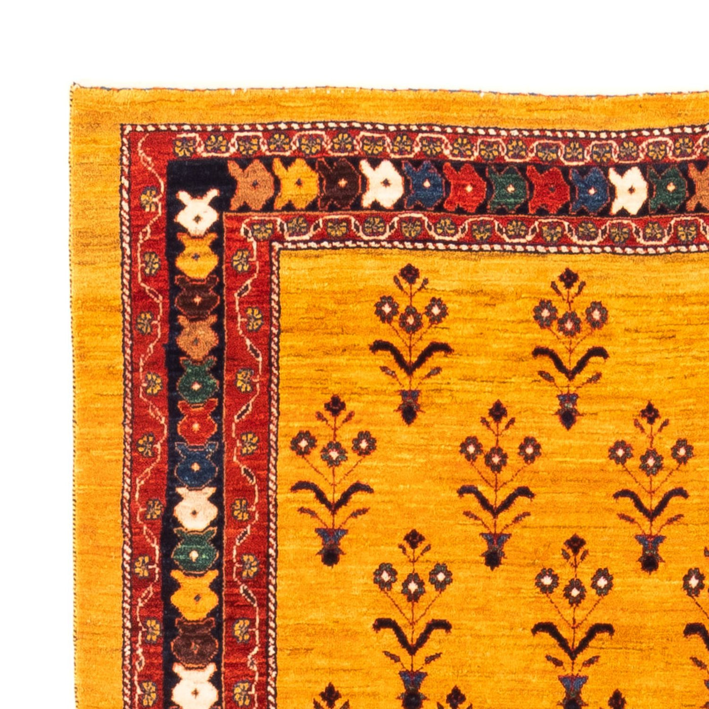 Persian Gabbeh Rug 198x149cm - Perserteppich Wollteppich