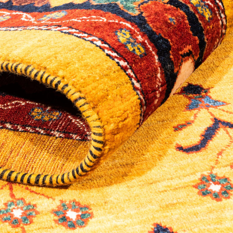 Gabbeh Rug - Perser - 198 x 149 cm - gold