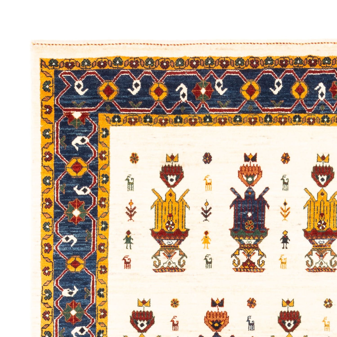 Persian Gabbeh Rug 221x154cm - Perserteppich Wollteppich