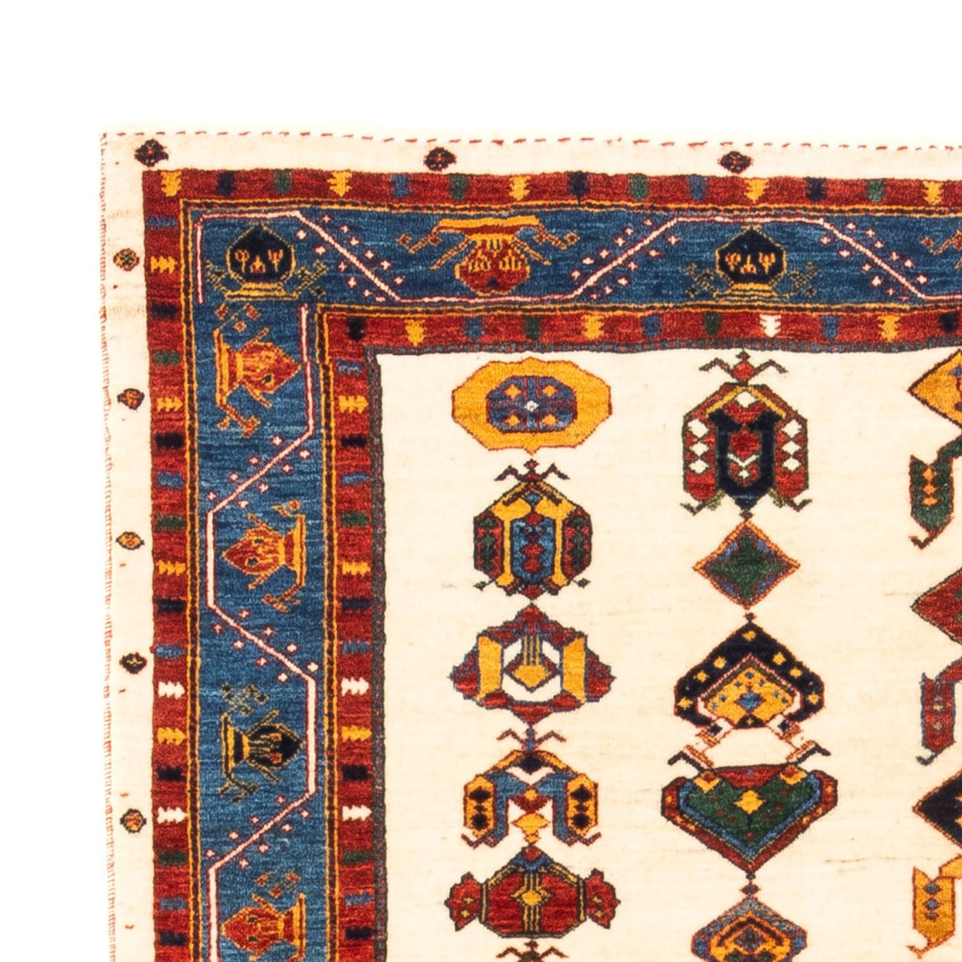 Persian Gabbeh Rug 194x145cm - Perserteppich Wollteppich