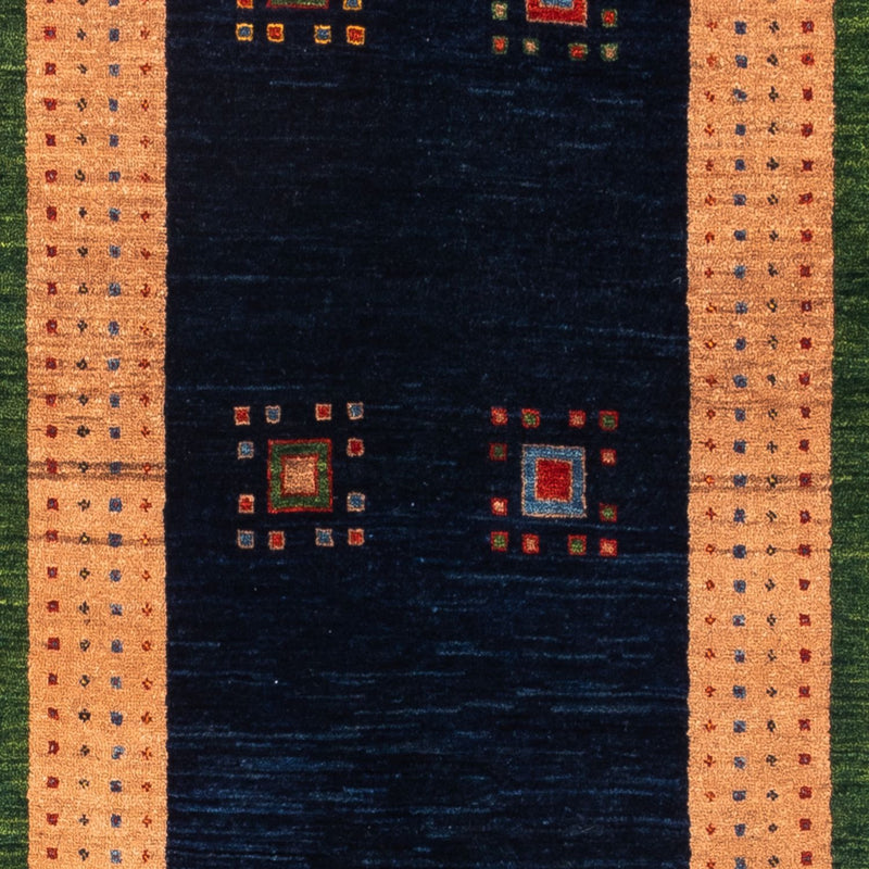 Runner Gabbeh Rug - Perser - 202 x 82 cm - dark blue