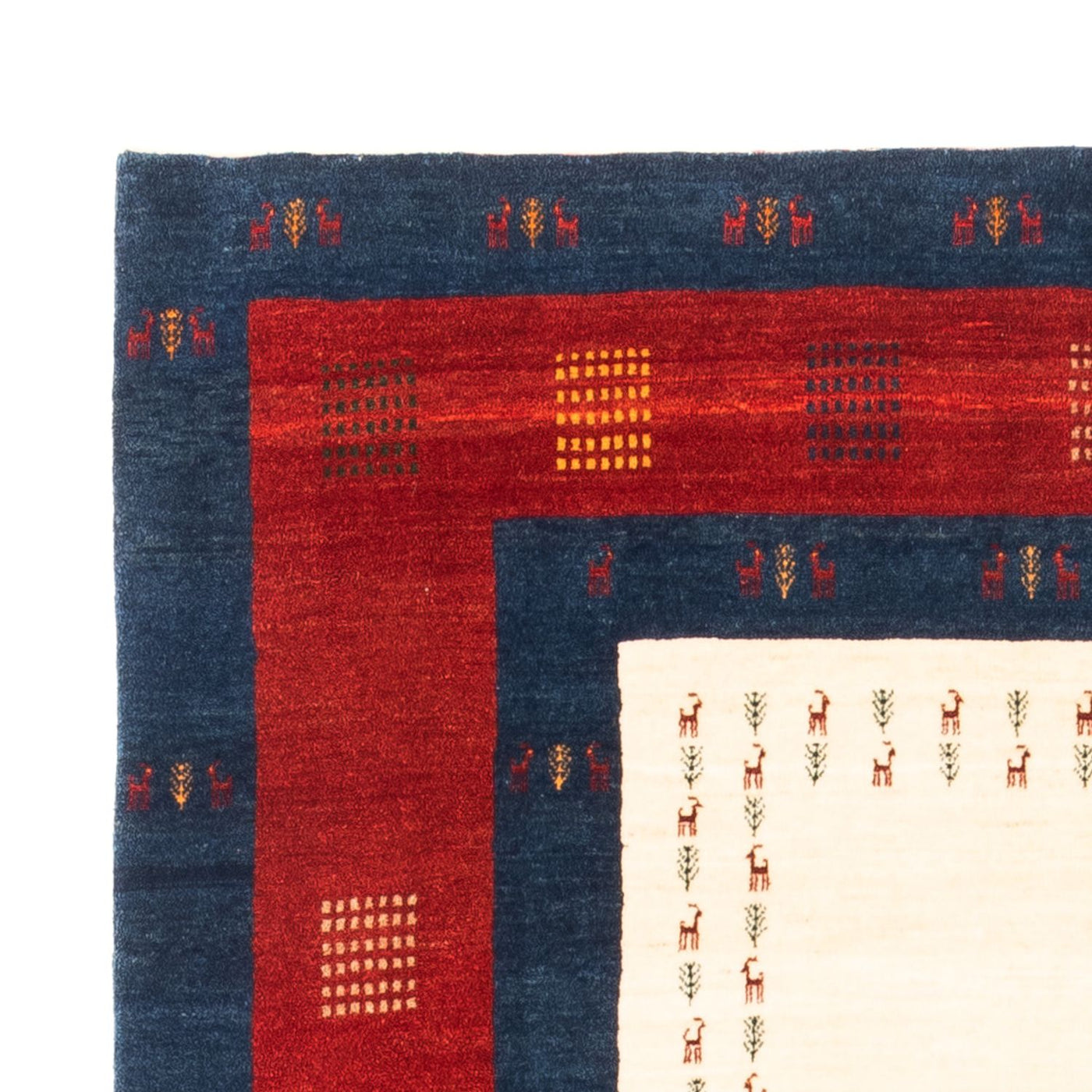 Persian Gabbeh Rug 202x155cm - Perserteppich Wollteppich