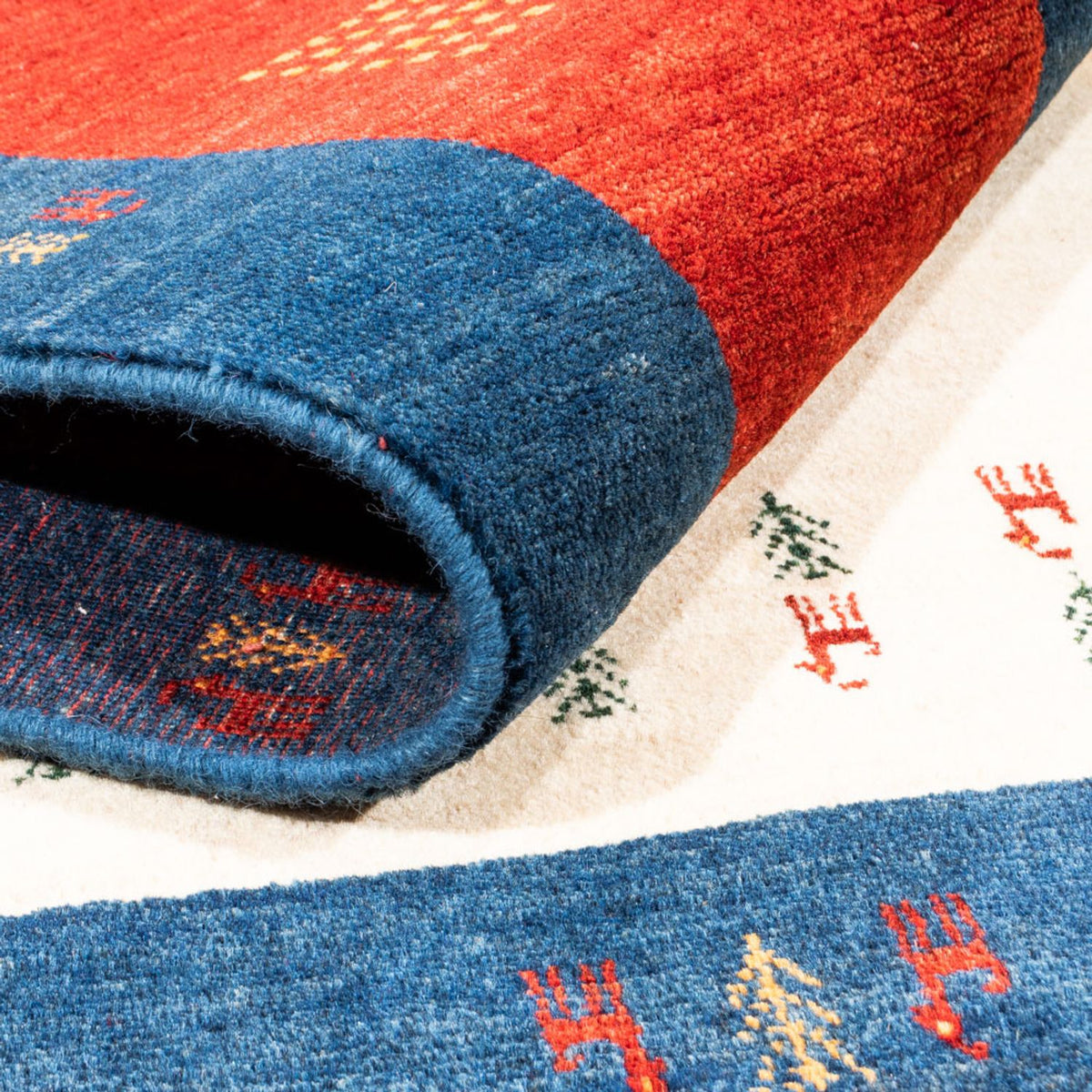 Gabbeh Rug - Perser - 202 x 155 cm - cream