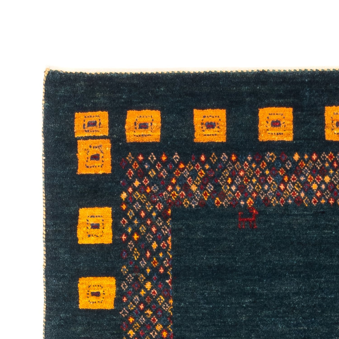 Persian Gabbeh Rug 200x85cm - Perserteppich Wollteppich
