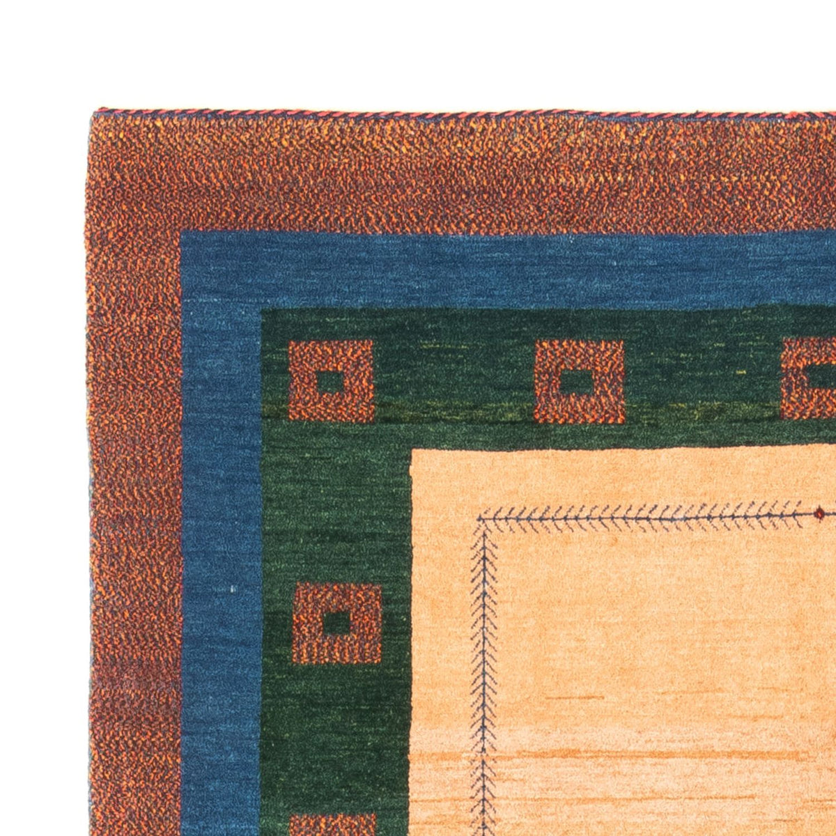 Persian Gabbeh Rug 152x204cm - Perserteppich Wollteppich