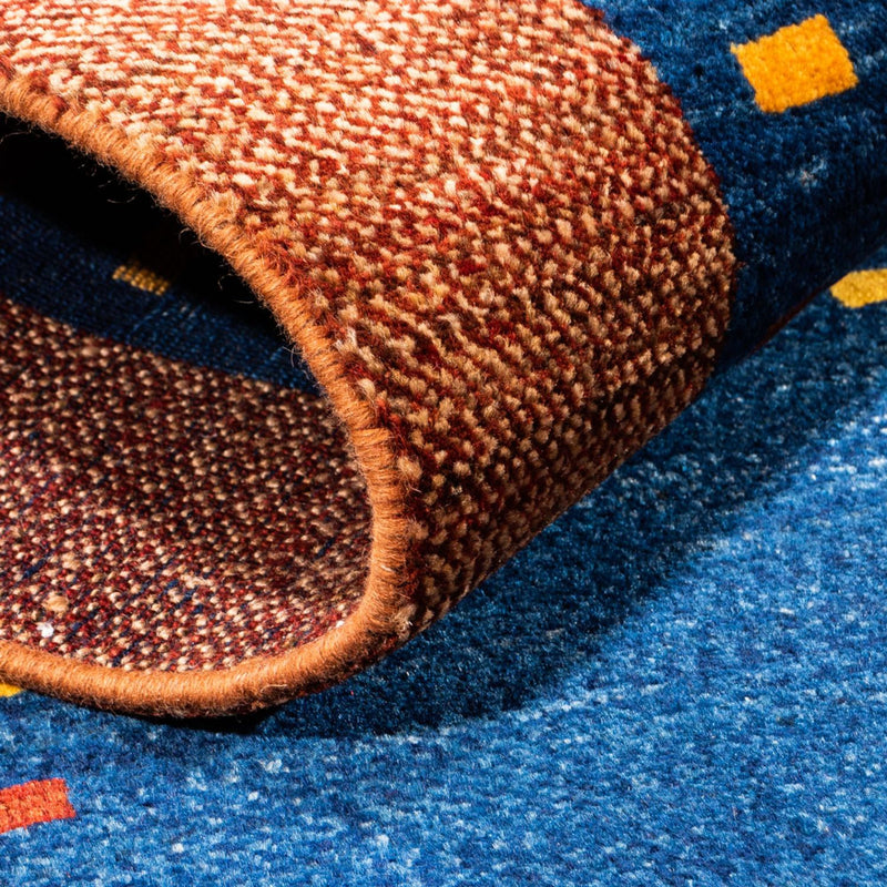 Runner Gabbeh Rug - Perser - 194 x 77 cm - dark blue