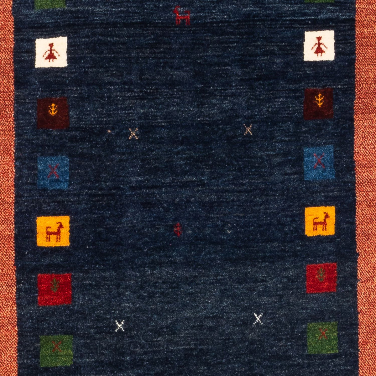 Runner Gabbeh Rug - Perser - 236 x 85 cm - dark blue