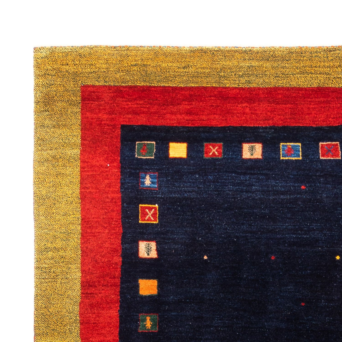 Persian Gabbeh Rug 158x216cm - Perserteppich Wollteppich