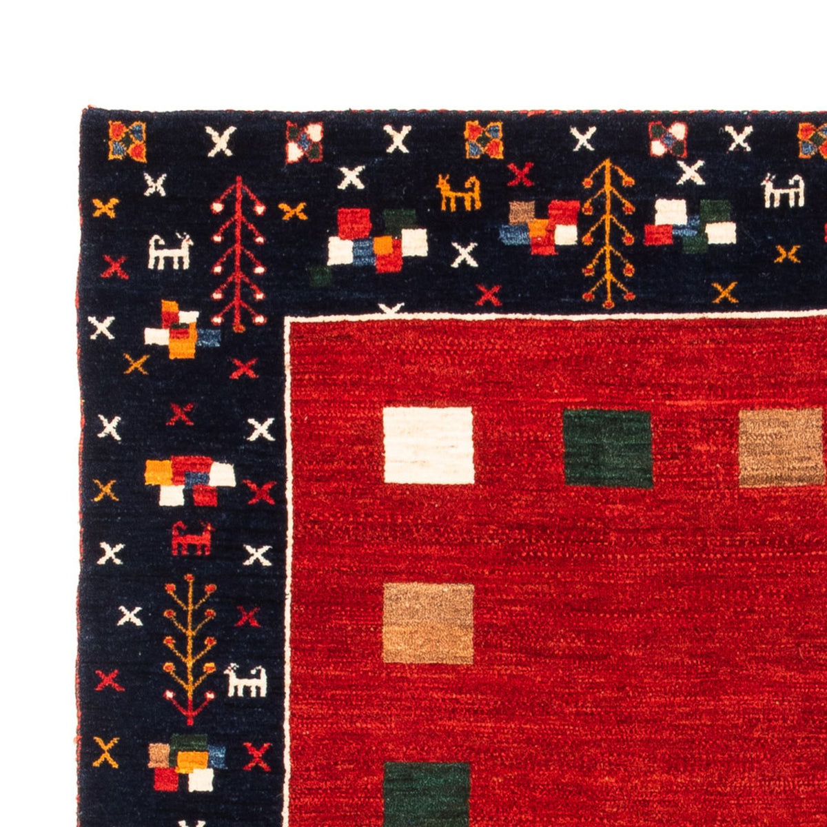 Persian Gabbeh Rug 126x172cm - Perserteppich Wollteppich
