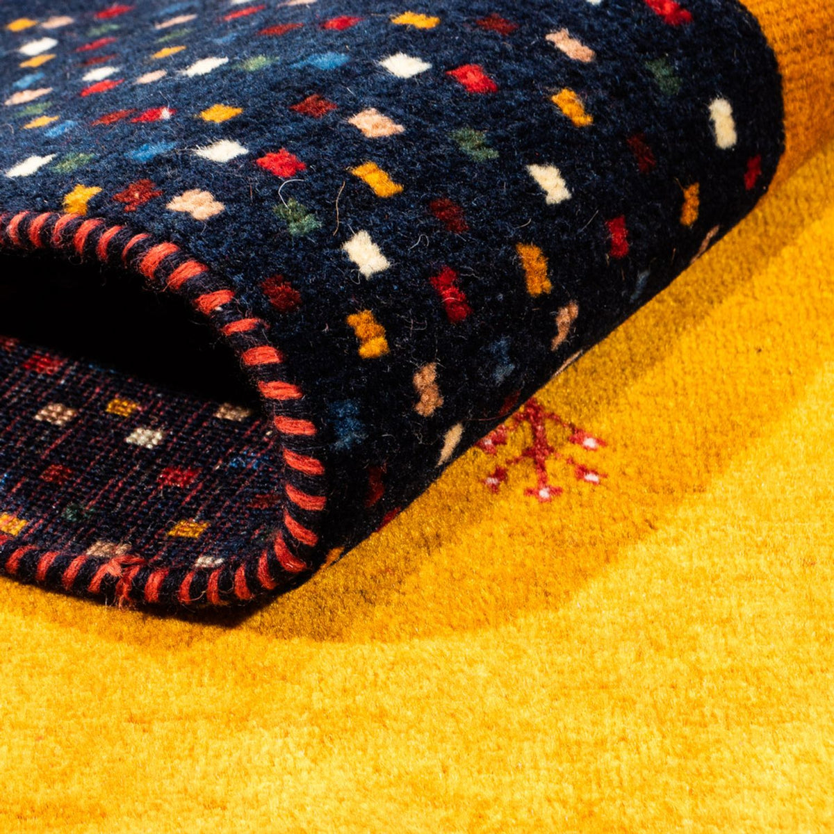 Gabbeh Rug - Perser - 180 x 132 cm - gold