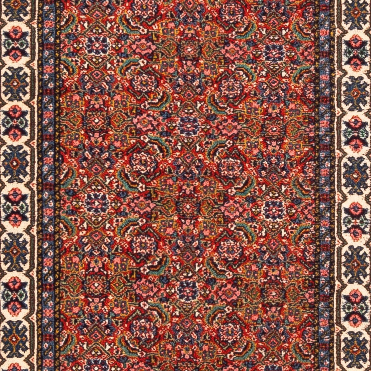 Runner Perser Rug - Tabriz - 330 x 70 cm - red
