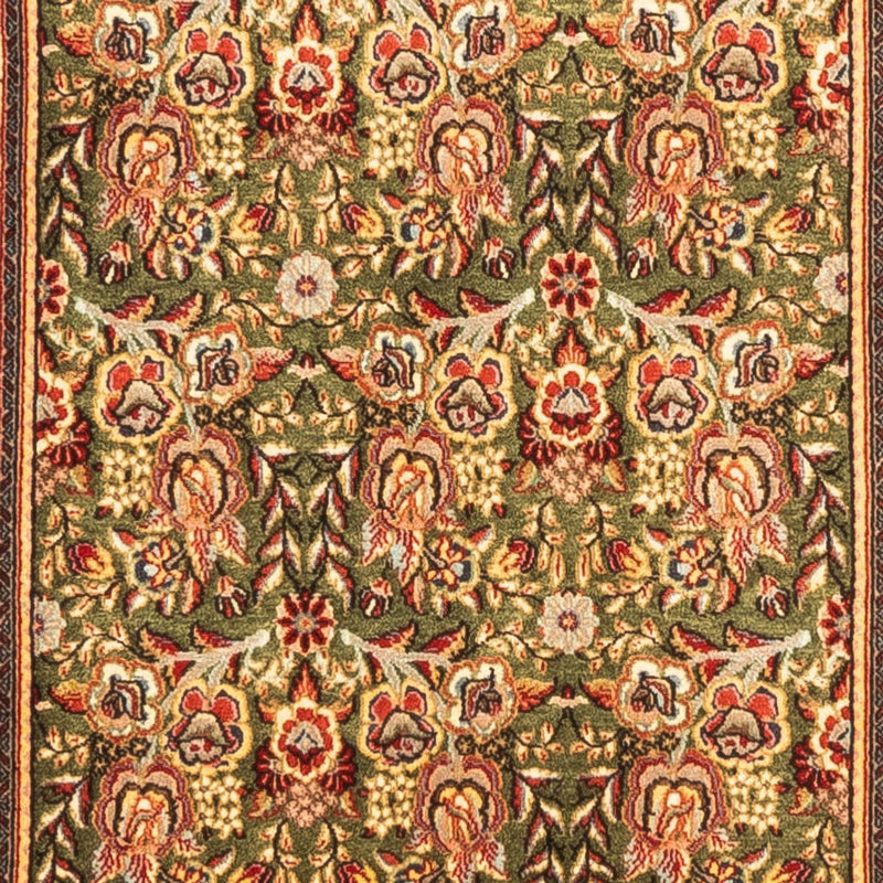 Runner Perser Rug - Ghom - 295 x 80 cm - green