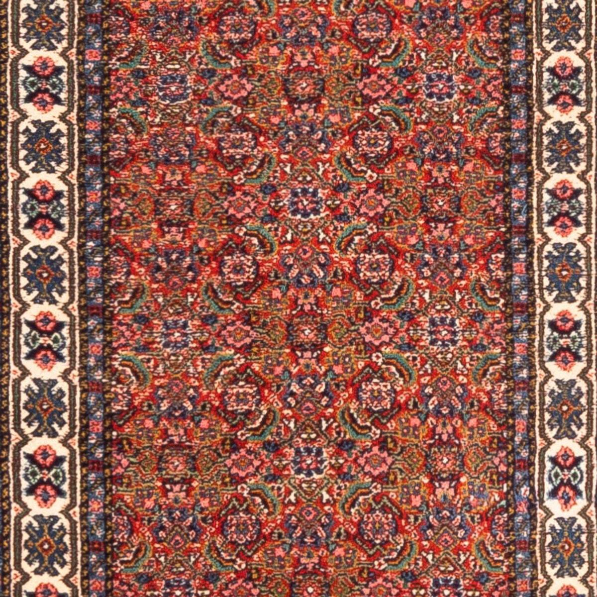 Runner Perser Rug - Tabriz - 330 x 70 cm - red