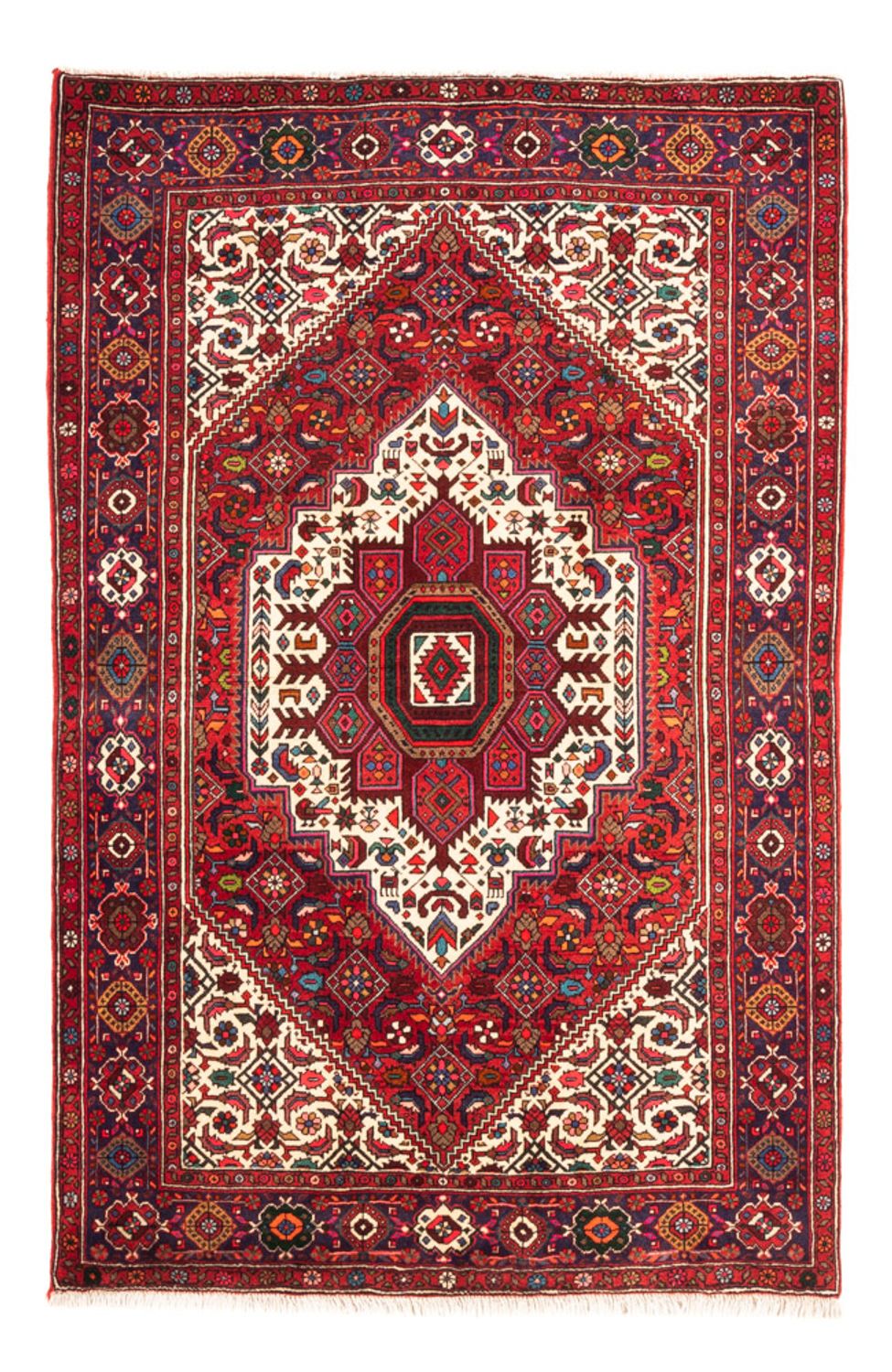 Perser Rug - Nomadic - 156 x 108 cm - red