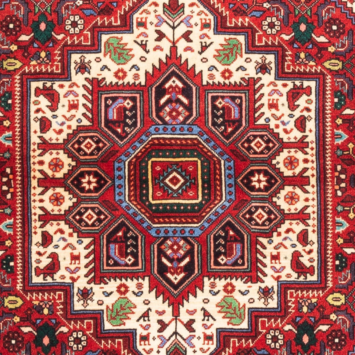 Perser Rug - Nomadic - 144 x 110 cm - red