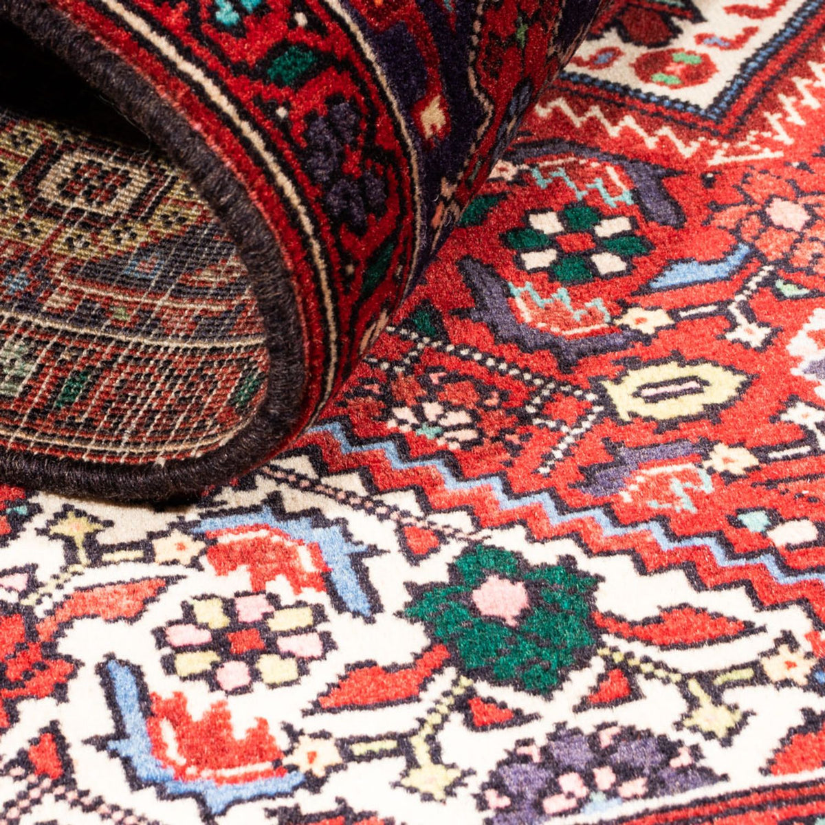 Perser Rug - Nomadic - 144 x 110 cm - red