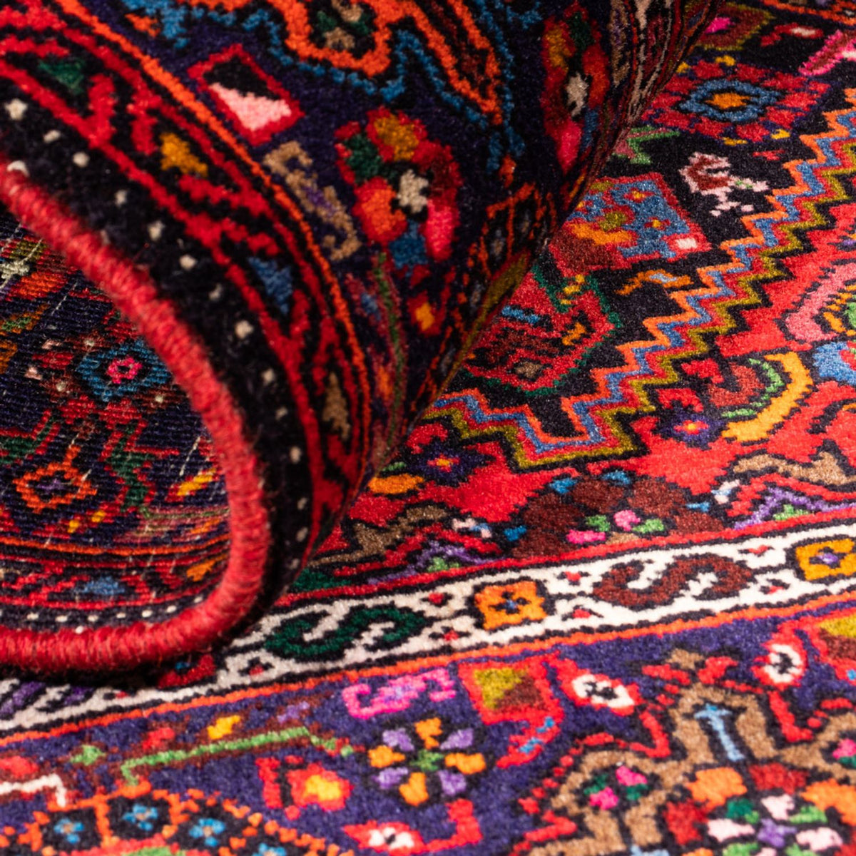 Perser Rug - Nomadic - 144 x 100 cm - red