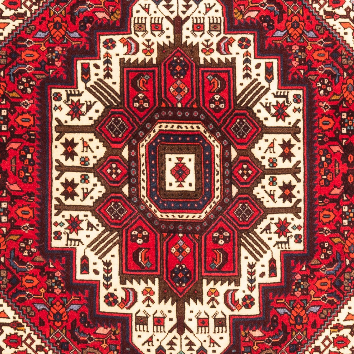 Perser Rug - Nomadic - 142 x 102 cm - red
